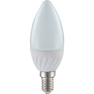 Globo žárovka LED E14/5W teplá bílá svíčková opál 400 lumen nestmívatelná 10640 – Zboží Mobilmania
