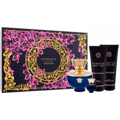 Versace Pour Femme Dylan Blue EDP 100 ml + EDP 5 ml + sprchový gel 100 ml + tělové mléko 100 ml dárková sada – Zbozi.Blesk.cz