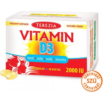 Terezia Vitamín D3 2000 IU 30 tablet – Hledejceny.cz