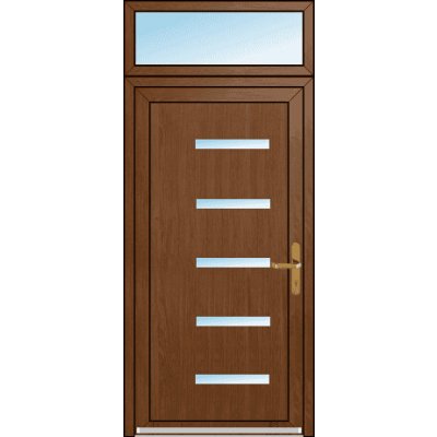 OknaDvereNaMiru.cz Vchodové dveře STYL 1406 + Nadsvětlík 90 x 220 cm – Hledejceny.cz