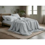 Textilomanie Mušelínové povlečení MUSSARI světle šedé 70x90 140x200 – Zboží Dáma