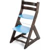 Dětský stoleček s židličkou Hajdalánek rostoucí židle Alma wenge modrá