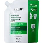 Vichy Dercos šampon proti lupům na mastné vlasy 500 ml náhradní náplň – Zboží Dáma