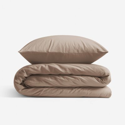 Goldea bavlna povlečení kávové hnědé 140x200 70x90 – Sleviste.cz