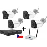 Kamerový WiFi IP set - 4x Zoneway NC950 5MPx, NVR2104 a WiFi router – Zboží Živě