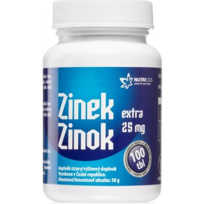 Nutricius Zinek Extra 25 mg 100 tablet – Hledejceny.cz