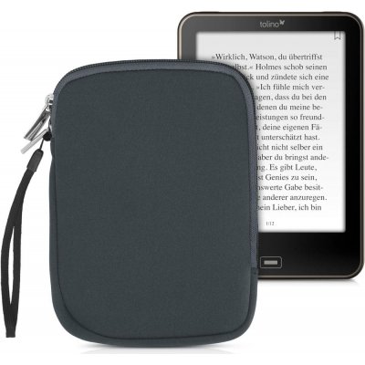 KW Mobile Neoprene Zipper KW5033422 Univerzální pouzdro pro čtečky 6 šedé – Zboží Živě