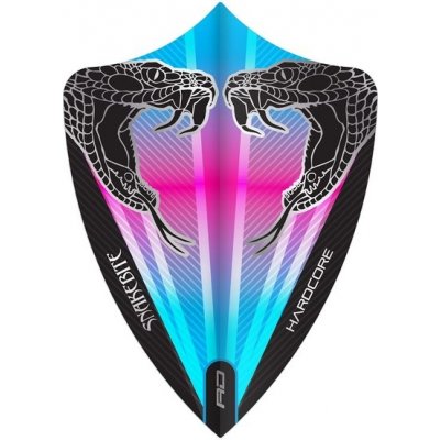 Red Dragon PETER WRIGHT Snakebite Pink & Blue Freestyle Dart Flights – Zboží Dáma