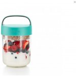 Lékué Jar To Go svačinový box 400 ml | tyrkysový – Zboží Dáma