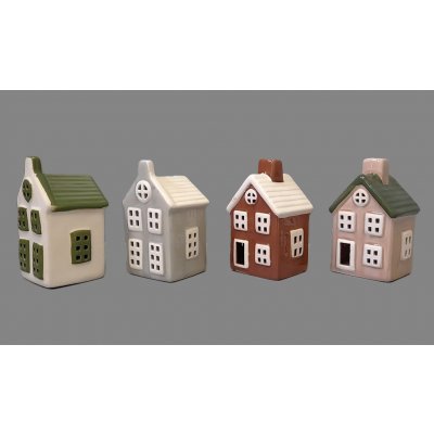 PRODEX IMPORT Domek barevný svítící keramický 11x6 cm 4 druhy – Hledejceny.cz