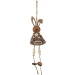 Závěs dřevo 80x140mm zajíc, přírodní, hnědá – Zboží Mobilmania