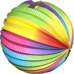 Wiky Lampion koule rainbow 25 cm