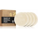 BrushArt Home Salon Make up removal pads pratelné odličovací tampony z mikrovlákna Cream 4 ks – Zboží Dáma