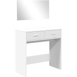 Zahrada-XL 840702 toaletní stolek se zrcadlem bílá – Zboží Dáma