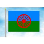 LIBEA, s.r.o. Romská vlajka Rozměr: 60×90 cm, Uchycení: Karabiny na stožár – Hledejceny.cz