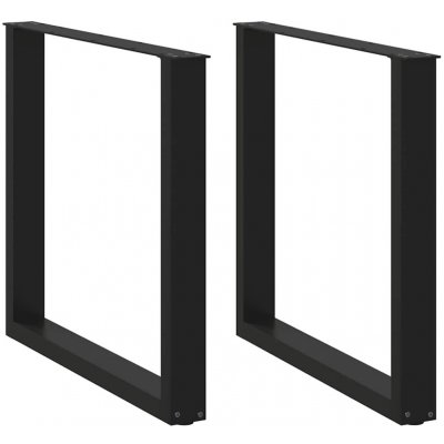 Omaxi 311276 Nohy k jídelnímu stolu ve tvaru U 2 ks černé 80 x 72-73 cm ocel – Sleviste.cz