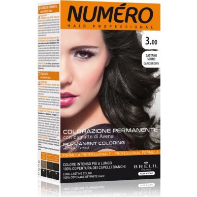 Brelil Numéro Permanent Coloring barva na vlasy 3.00 Dark Brown 125 ml – Zboží Mobilmania