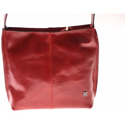 Kubát Kůže dámská červená kožená kabelka přes rameno Fiala 51862B červená – Zboží Mobilmania