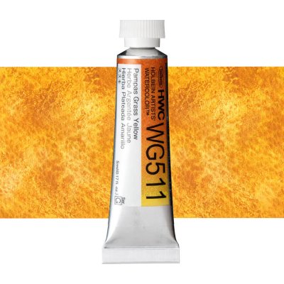 Holbein Granulating akvarelová barva 5 ml Pampas Grass Yellow – Hledejceny.cz