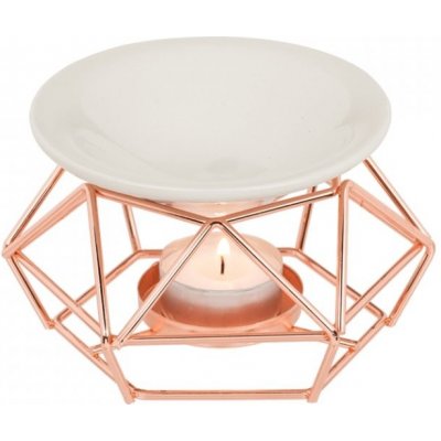 Ancient Wisdom Aroma lampa na kovovém podstavci Goldenrose – Zboží Dáma