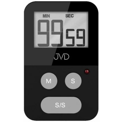 JVD Černá digitální kuchyňská minutka JVD DM269.2 – Hledejceny.cz