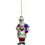 Clayre & Eef Vánoční ozdoba ve tvaru Santy - Ø 8*6*17cm – Hledejceny.cz