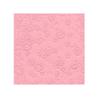 Paper design Ubrousky vytlačované světle růžové 16 ks 33x33cm – Zboží Mobilmania