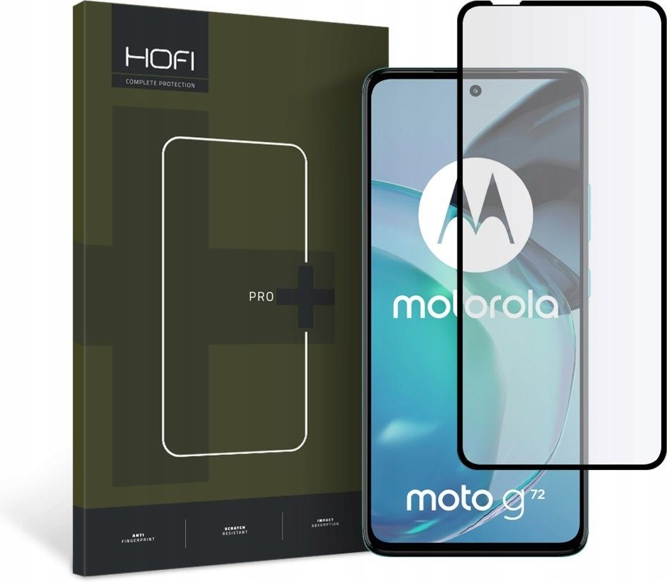 Pouzdro Hybridní ochranné sklo na Motorola Moto G72 - Hofi, Glass Pro+