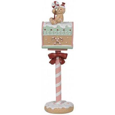 Clayre & Eef Vánoční dekorace schránka s perníčkem Gingerbread Mailbox Pastello - 11*10*36 cm – Hledejceny.cz