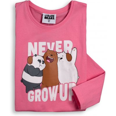 Dívčí tričko WE BARE BEARS růžová – Zboží Dáma