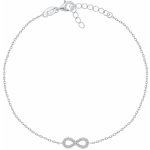 Brilio Silver Stříbrný náramek na nohu ANK110W – Zboží Dáma