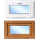 OknaDvereNaMiru.cz Plastové okno sklopné, zlatý dub / bílá, 80x40 cm – Sleviste.cz