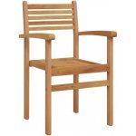 OMAXI 623287 Židle 8 pcs Hnědá 56 x 55 x 90,5 cm Pevné teakové dřevo – Hledejceny.cz