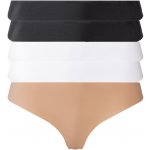 esmara Dámské bezešvé kalhotky 5 kusů černá – Zboží Mobilmania