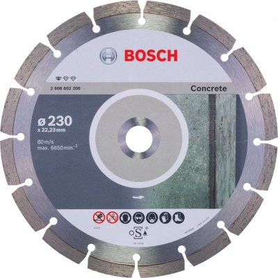 Bosch diamantový dělicí kotouč Standard for Concrete 230 × 22,23 × 2,3 × 10 mm – Zbozi.Blesk.cz