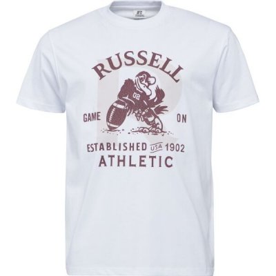 Russell Athletic t-shirt pánské tričko bílá – Zboží Mobilmania