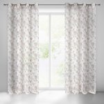 EUROFIRANY ZÁCLONA NA KROUŽCÍCH AMBER 140X250 CM VÍCEBAREVNÁ – Zboží Mobilmania