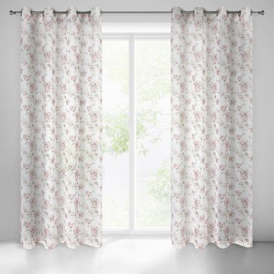 EUROFIRANY ZÁCLONA NA KROUŽCÍCH AMBER 140X250 CM VÍCEBAREVNÁ – Zboží Mobilmania