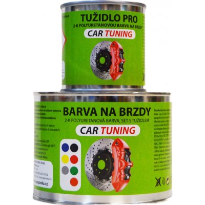 Cartuning 2-Komponentní polyuretanová barva na brzdy 0,33kg Odstin: ZÁŘIVÁ ZELENÁ 6180 | Zboží Auto