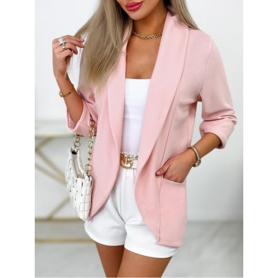 Fashionweek sako bez zapínání IT-BIANCO světle růžová – Hledejceny.cz