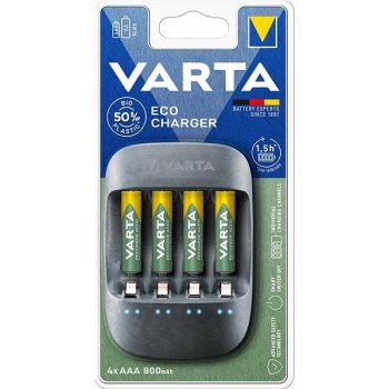 Varta Eco Charger + 4x AAA 800mAh Recycled 57680101421