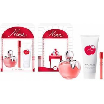 Nina Ricci Nina XV. EDT 80 ml + EDT roll-on 10 ml + tělové mléko 100 ml dárková sada