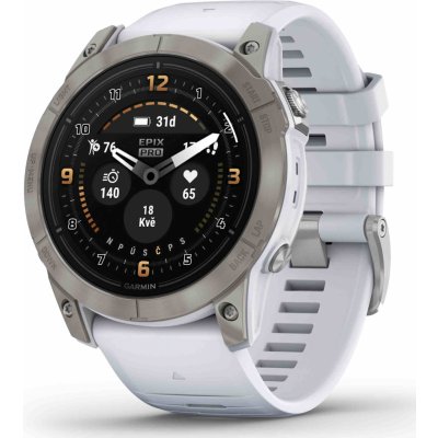 Garmin Epix PRO (Gen 2) Sapphire 51mm Titanium / whitestone band 010-02804-11