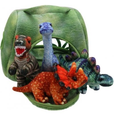 Dino Prstoví maňásci ukrytí maňásci Dinosauří dům Hide-Away Puppetssaur House 17 cm