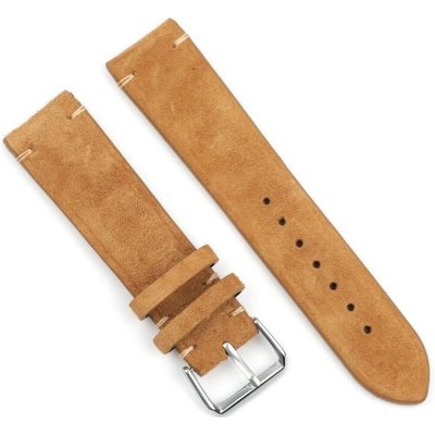 RhinoTech univerzální řemínek Genuine Suede Leather Quick Release 20mm hnědý RTPS-011-BN