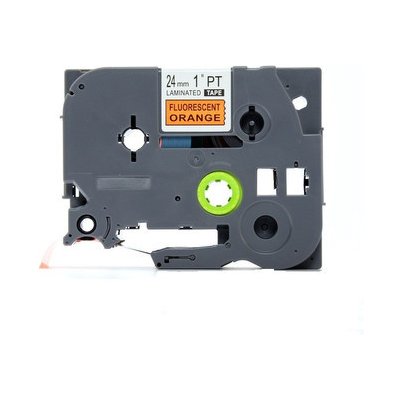 Kompatibilní páska s Brother TZ-B51/TZe-B51, signální 24mm x 8, černý tisk/oranž. podklad – Hledejceny.cz