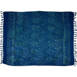 Sarong BO Batik Paisley modrá