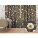 Biante bavlna závěs Sandra SA-796 Zeleno-krémové podzimní kvítí na zelenošedém 150x140 cm – Hledejceny.cz