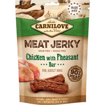 Carnilove Jerky Chicken with Pheasant Bar 100 g – Hledejceny.cz