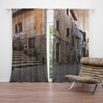 Sablio Závěs Starý dům 2: 2ks 140x250cm – Hledejceny.cz